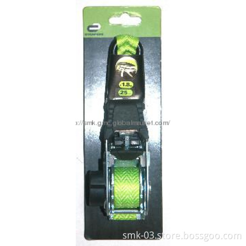 25mmx1.8m retractable tie down 1500lbs